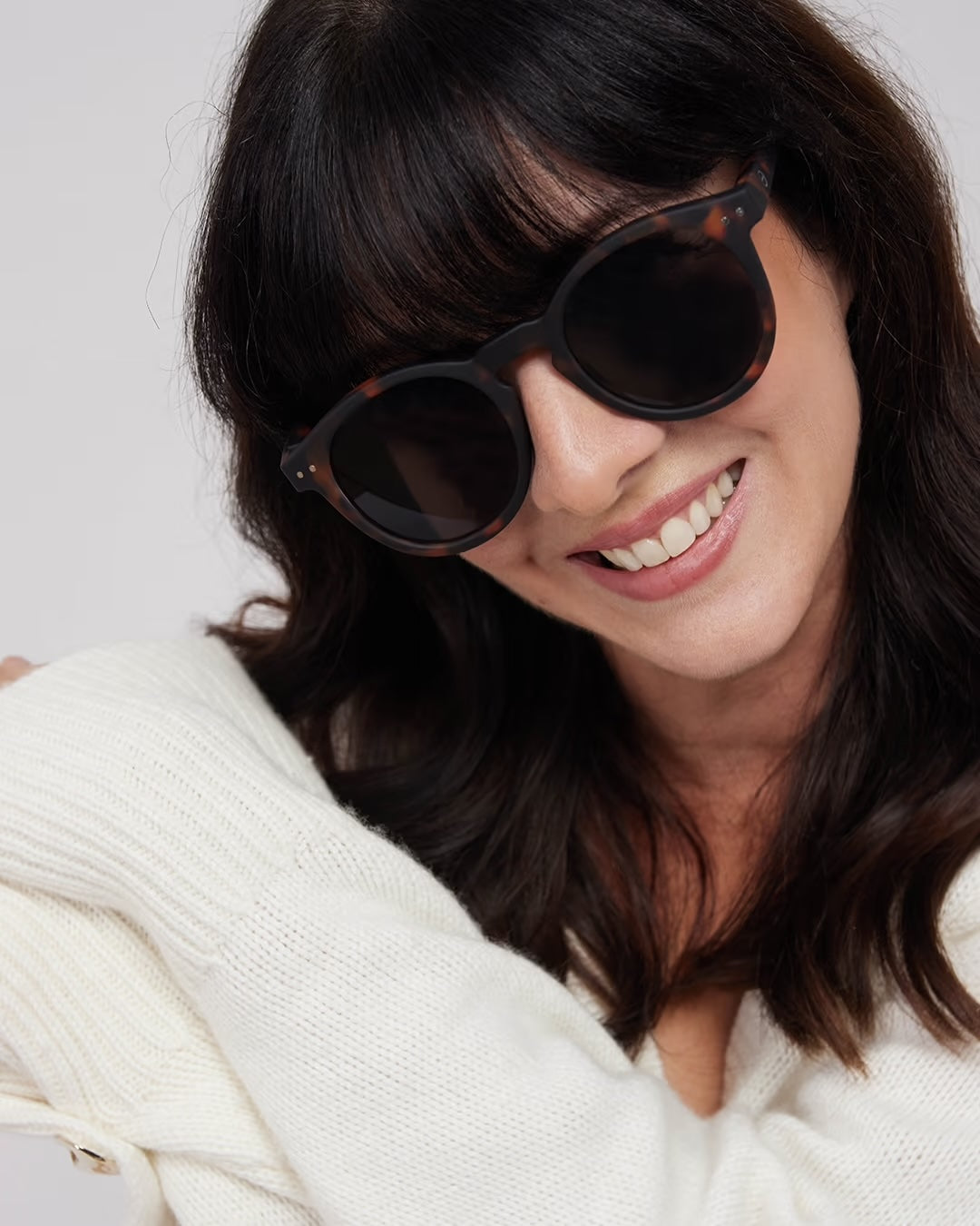 #N Sunglasses - Tortoise (Grey Lenses)