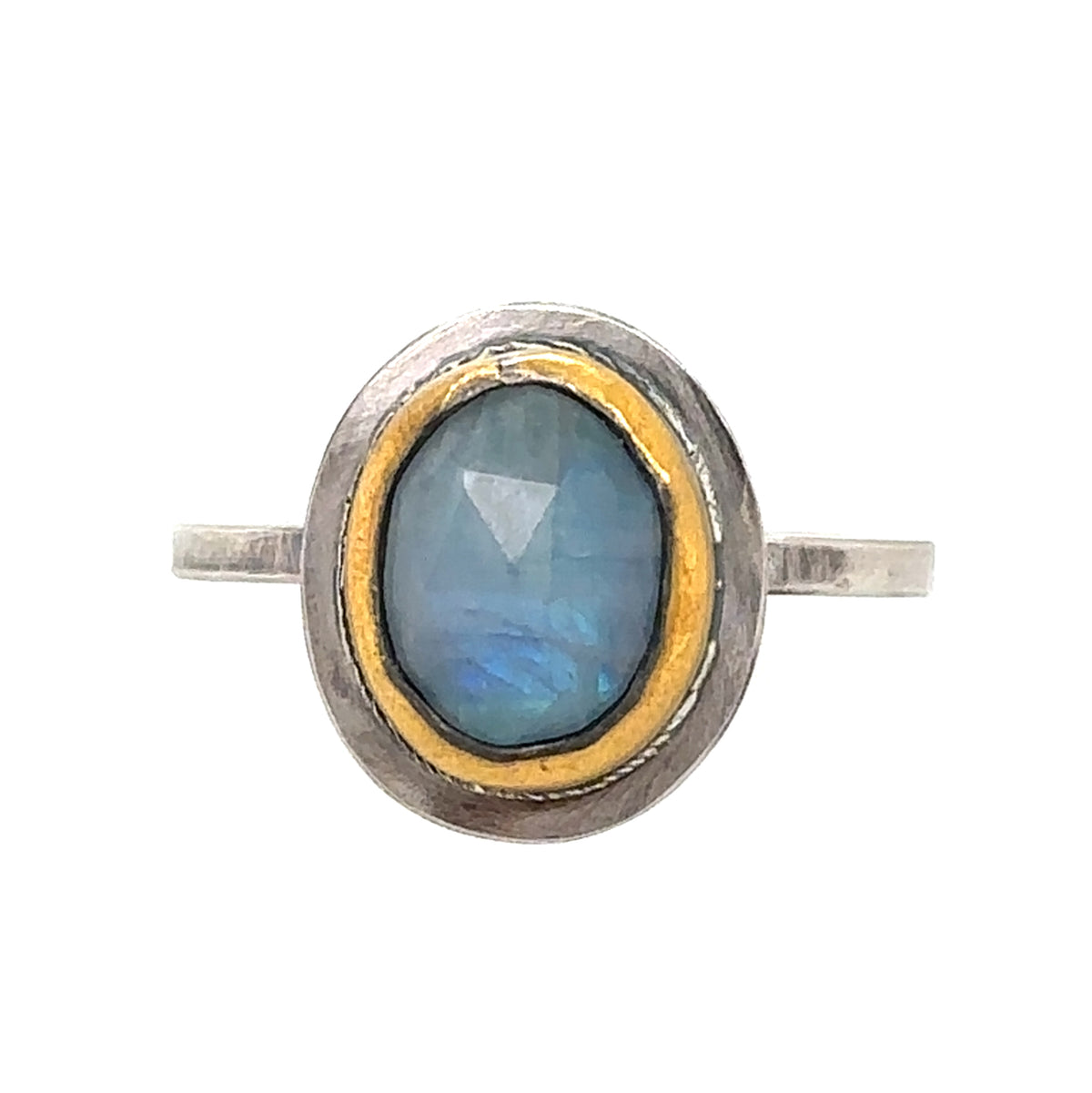 Small Moonstone Keum-Boo Rim Ring