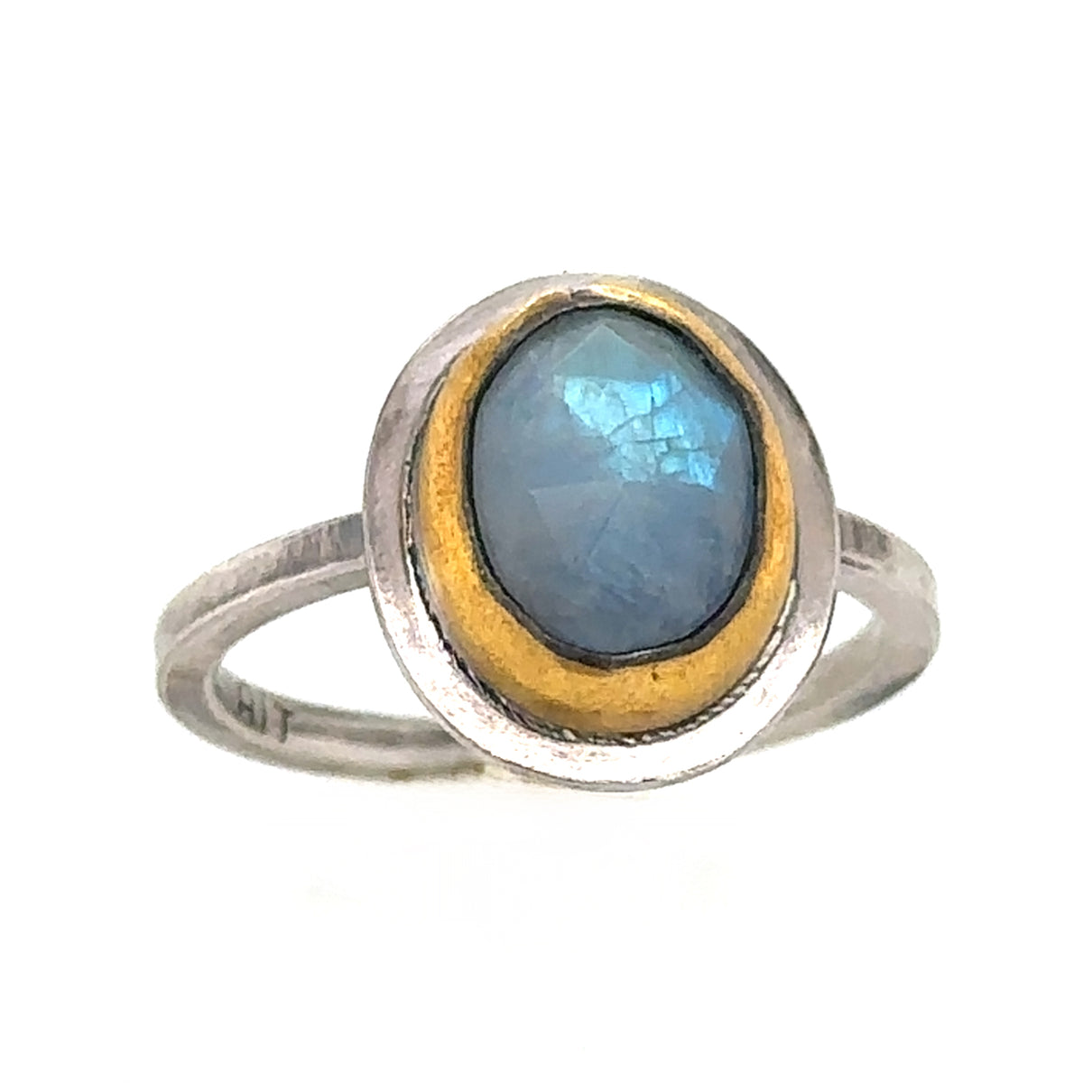 Small Moonstone Keum-Boo Rim Ring