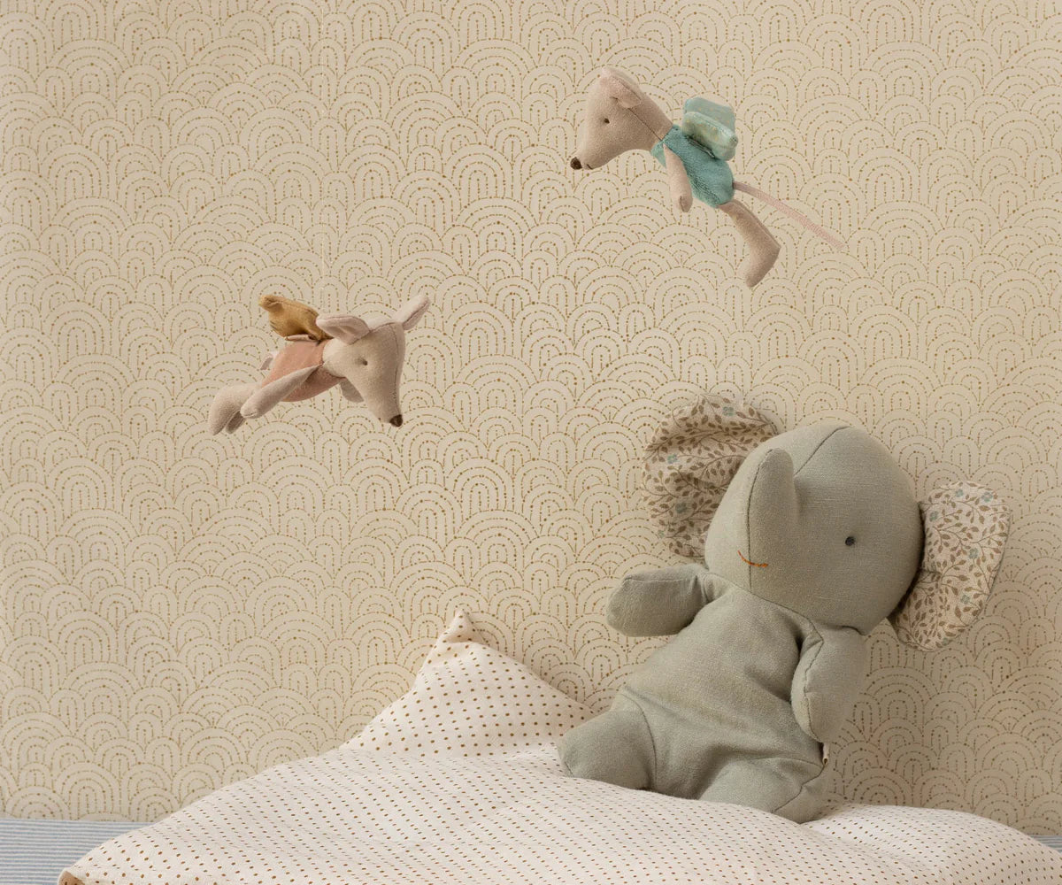 Small Stuffed Elephant - Grey