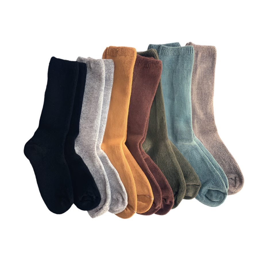 Lisa B Solid Crew Socks