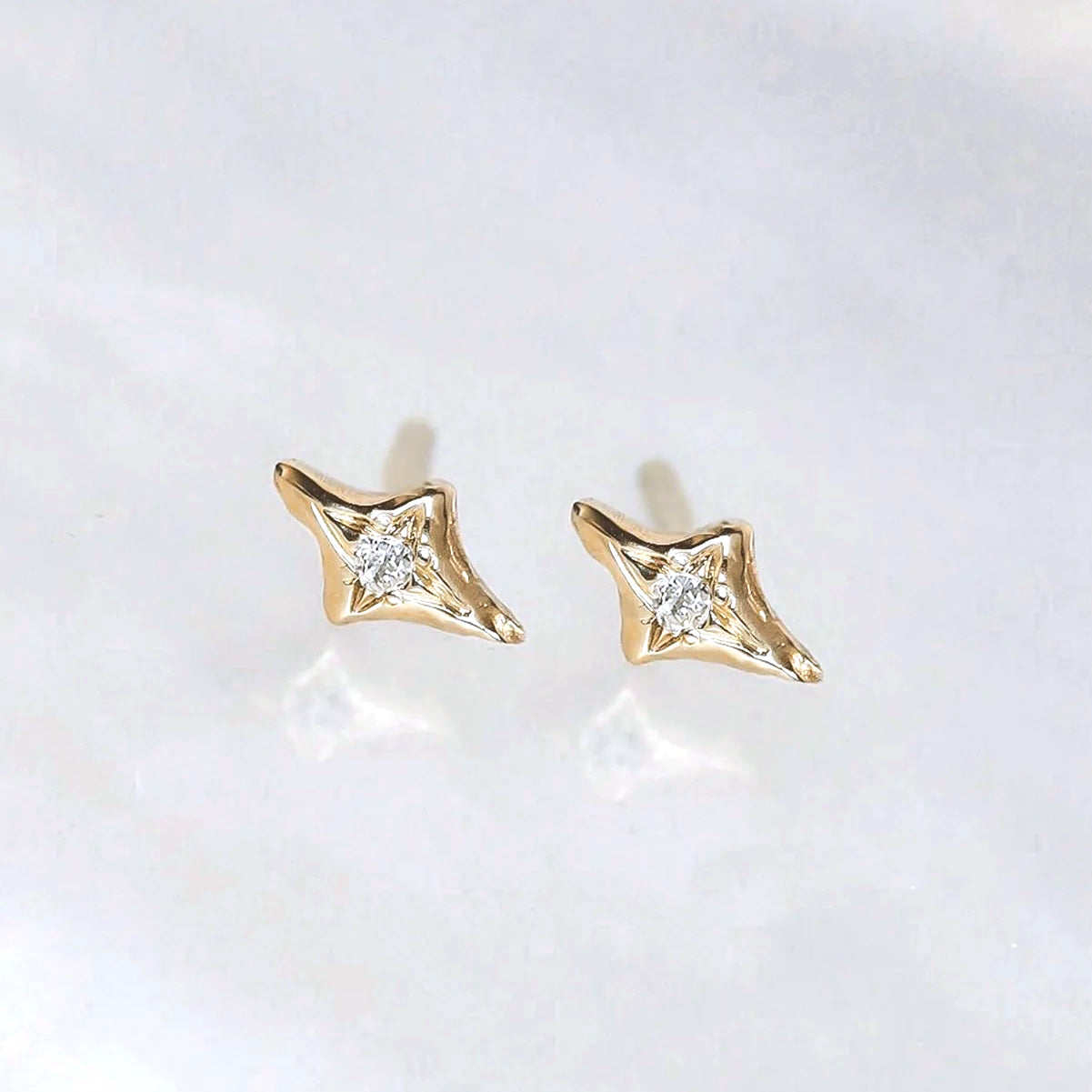 10k North Star Diamond Studs