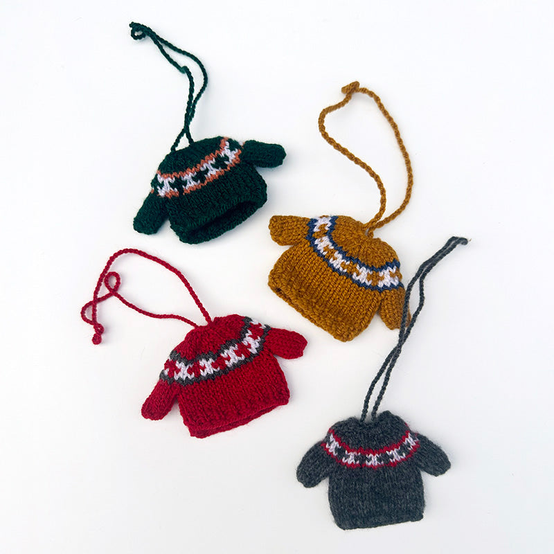 Mini Knit Sweater Ornament