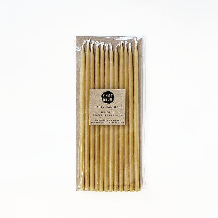 Tall Natural Beeswax Candles