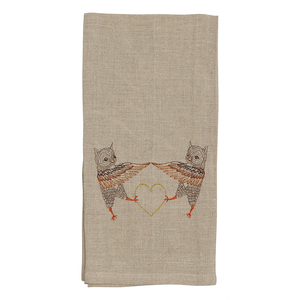 Owl Love Tea Towel