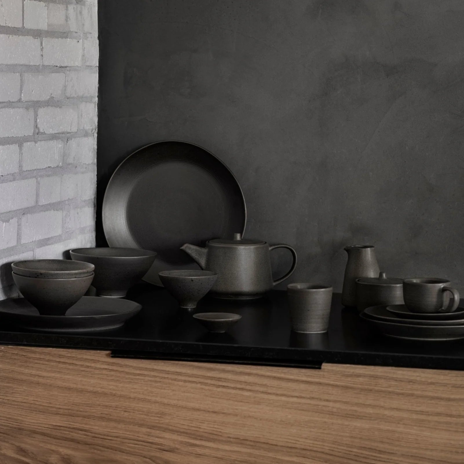 Espresso Black Teapot