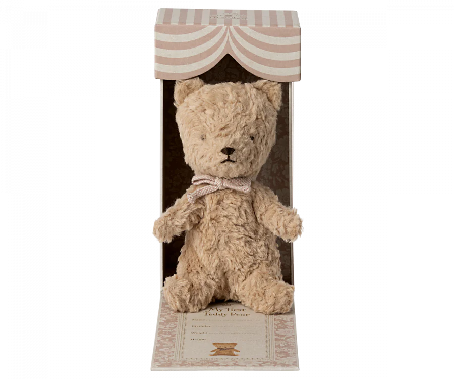 My First Teddy - Rose Bow