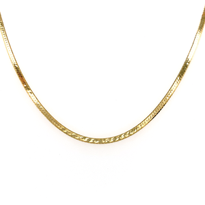 Thin Herringbone Chain Necklace