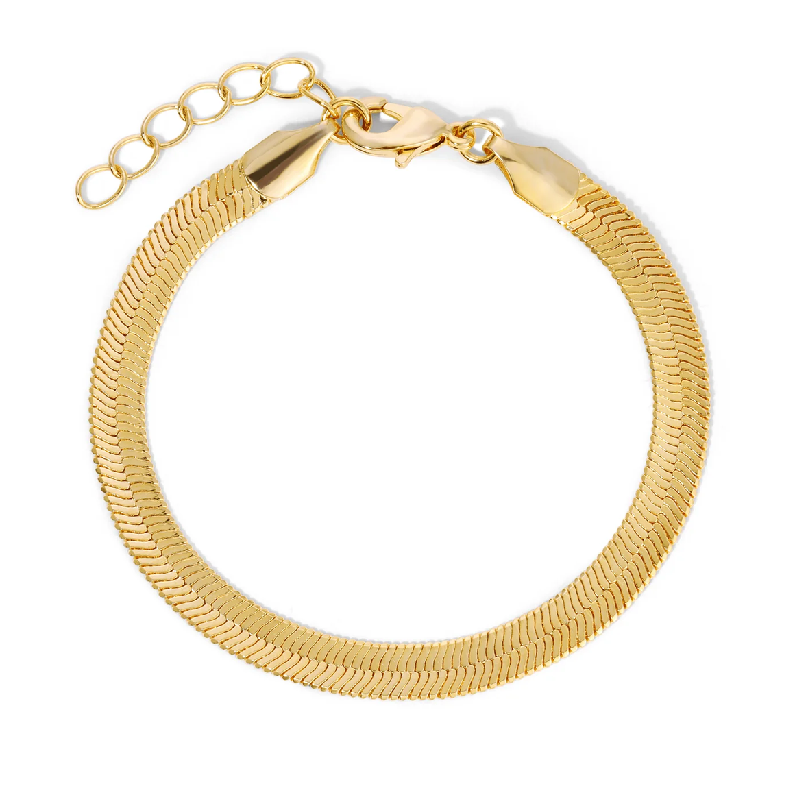 Herringbone Bracelet - Gold PVD