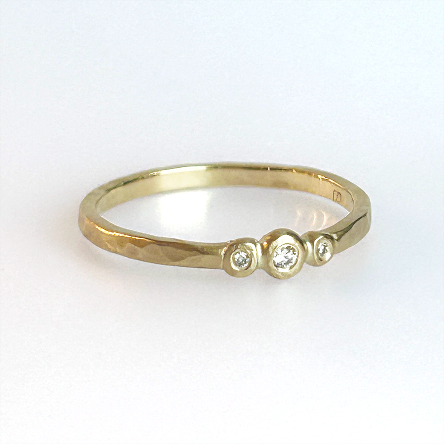 Diamond Trio Stacking Ring - KESTREL