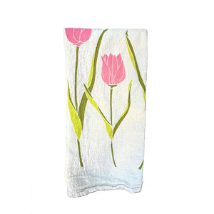 Tulips Tea Towel