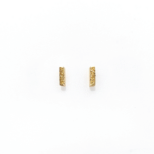 Dusted Column Stud - Vermeil