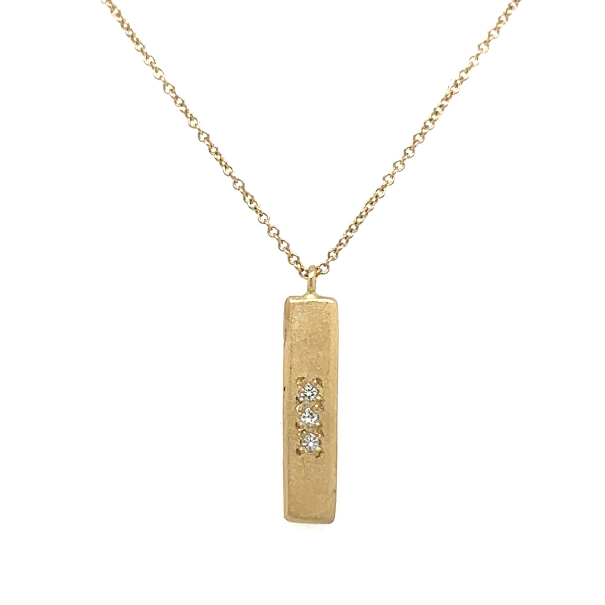 Waterfall Diamond Bar Necklace