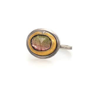 Watermelon Tourmaline Ring