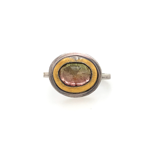 Watermelon Tourmaline Ring