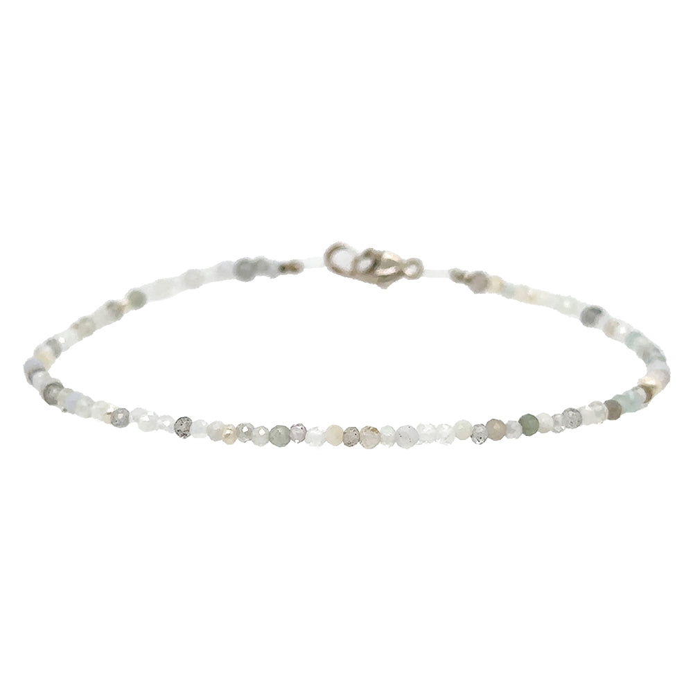 White Multi-Gemstone Bracelet