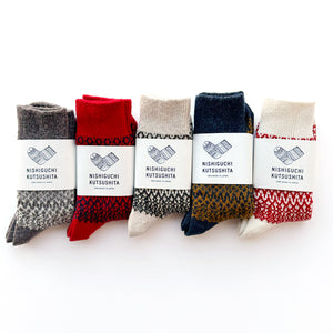 Wool Jacquard Socks