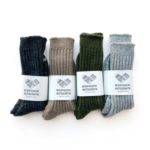 Wool Ribbed Socks