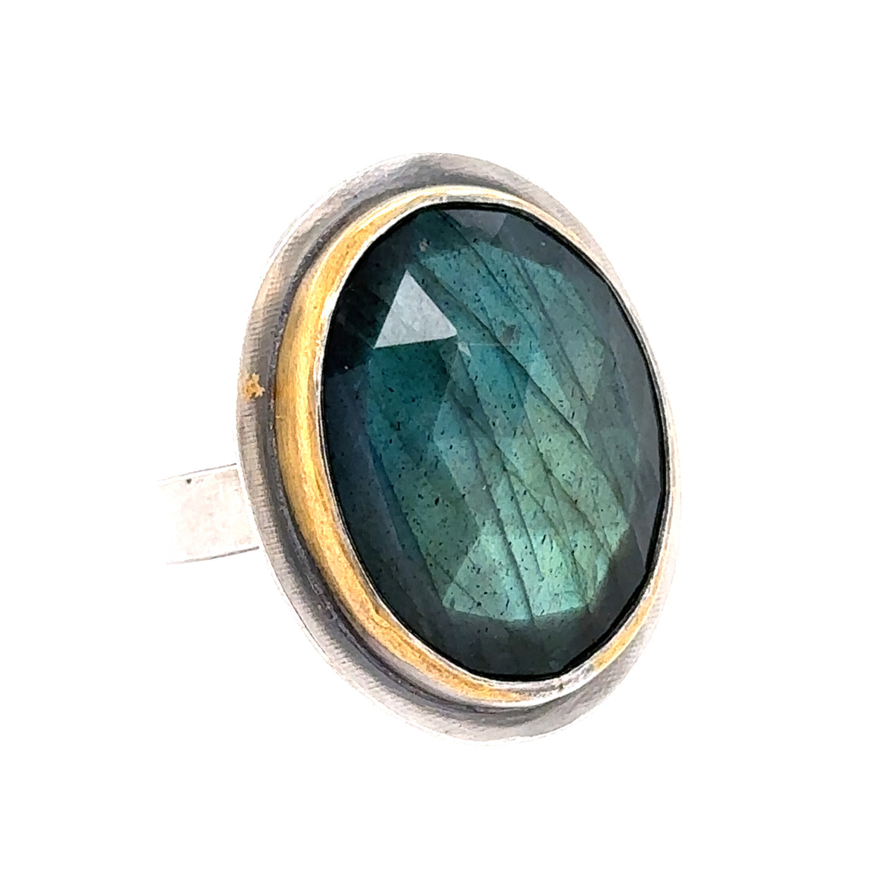 Labradorite Cocktail Keum-Boo Ring