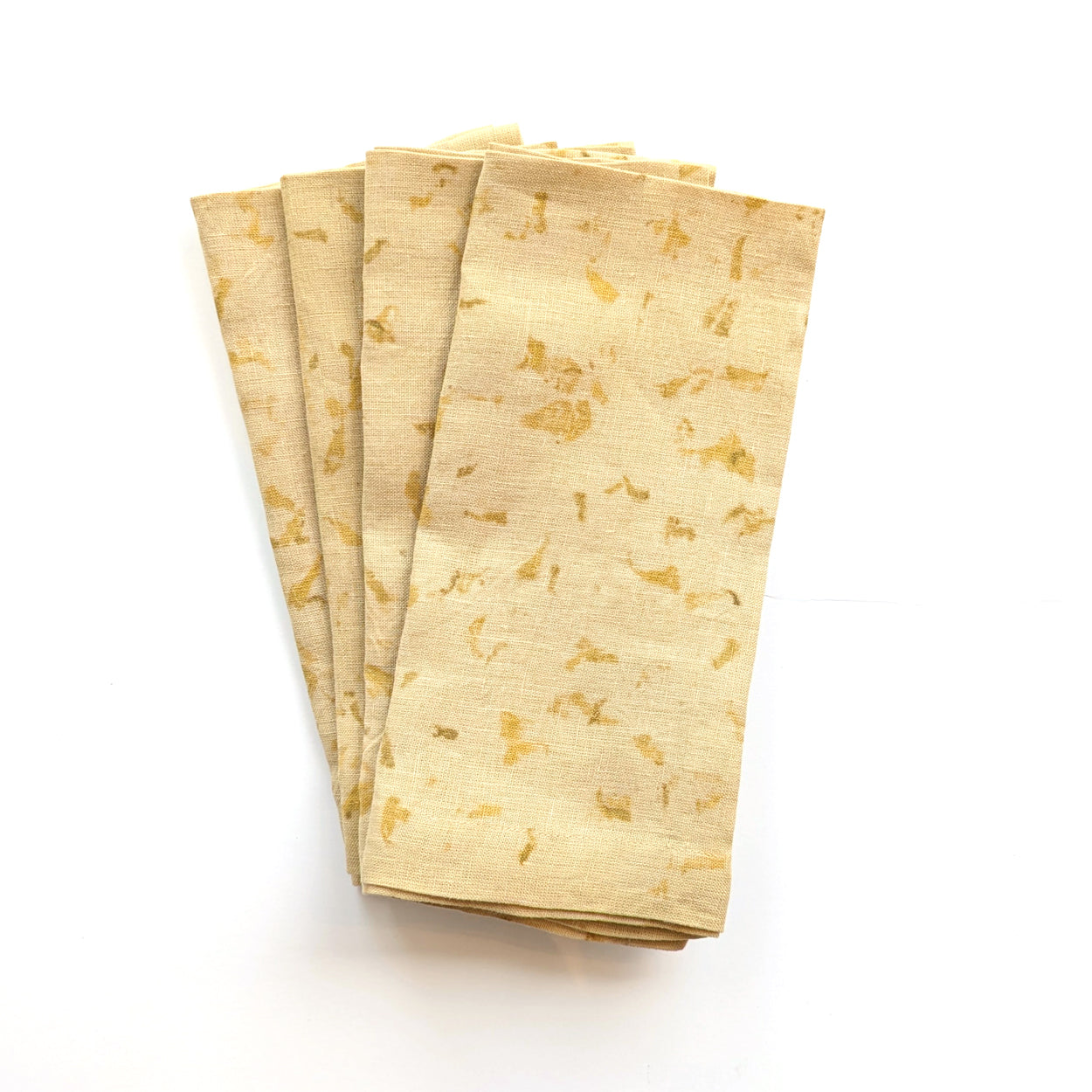 Pale Yellow Botanically Dyed Napkins - Set of 4