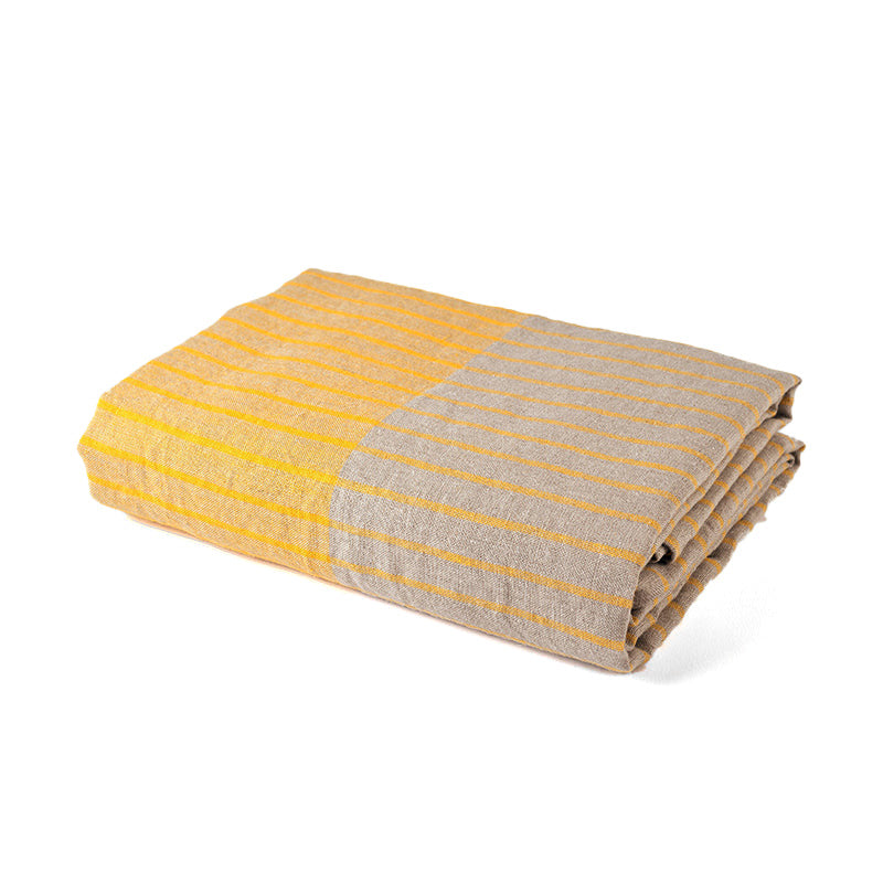 Striped Linen Picnic Blanket