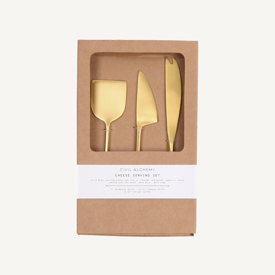 Brass Cheese Knives