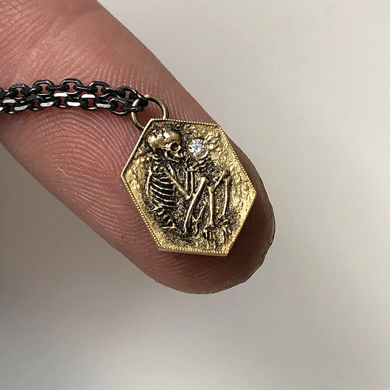 14k Shallow Grave Pendant Necklace