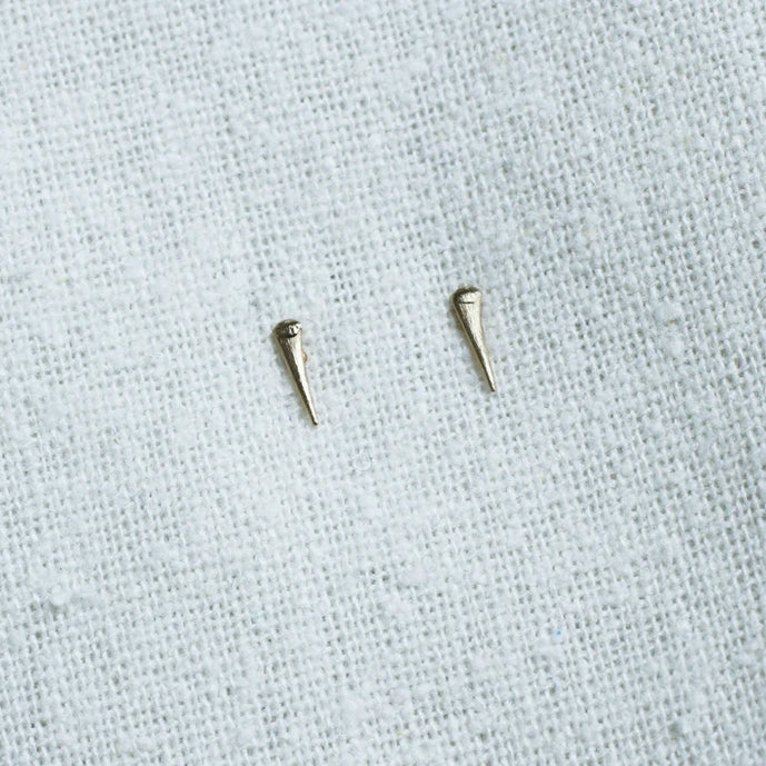 14K Wild Rose Thorn Studs