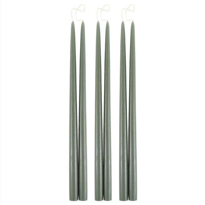 18" Taper Candles - Moss