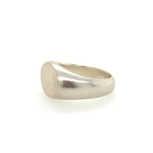 Sterling Oval Signet Ring