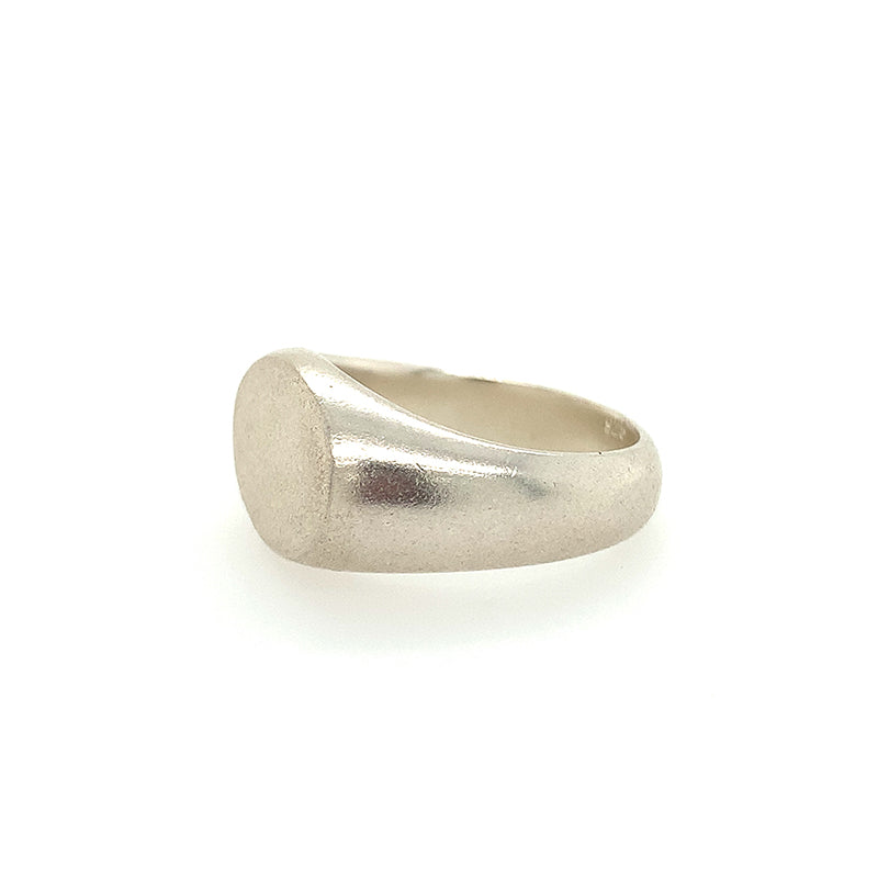 Sterling Oval Signet Ring