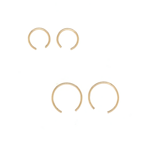 Gold Fill Bull Hoops