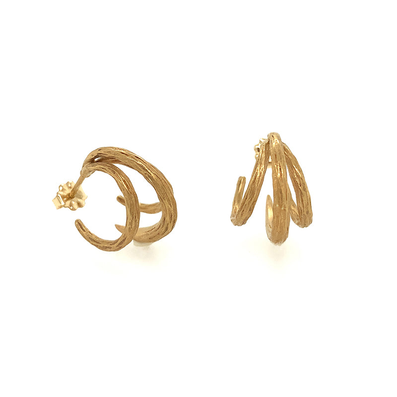 Vermeil Claw Post Hoop