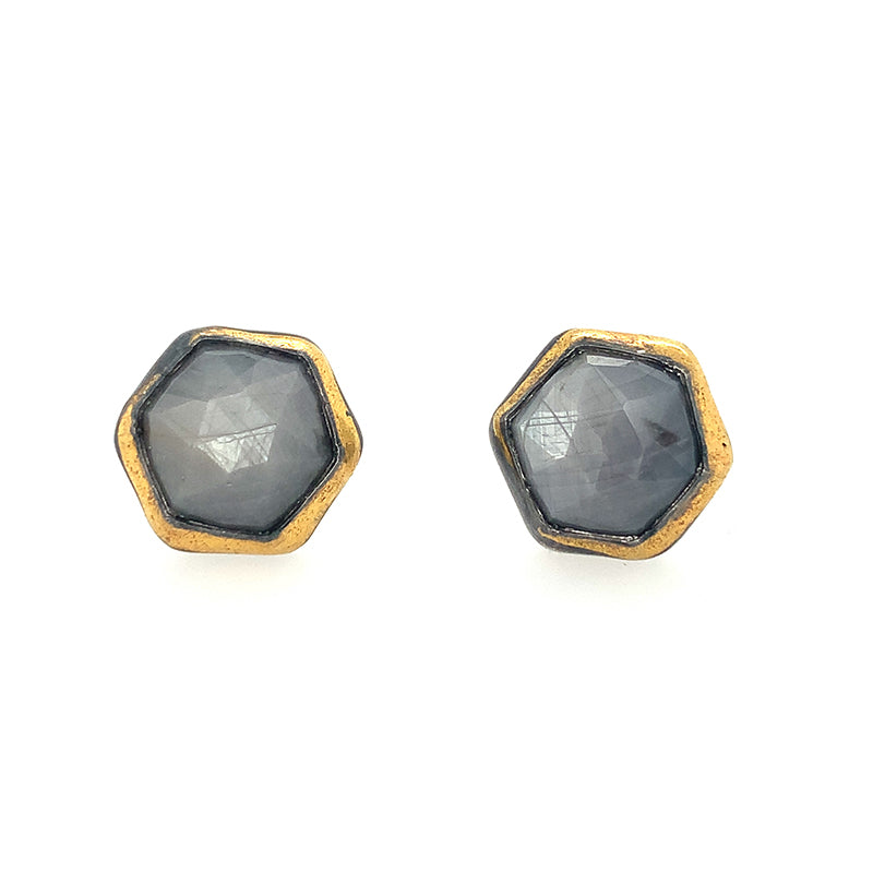 Corundum Sapphire Fold Studs
