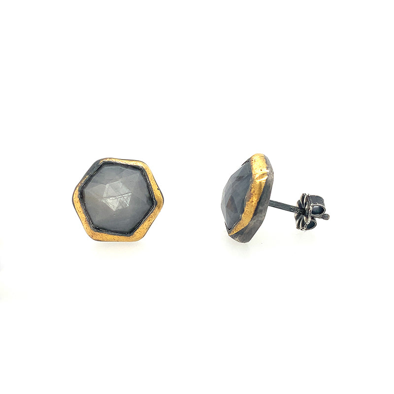 Corundum Sapphire Fold Studs