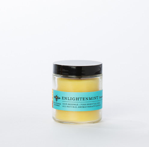 Short Beeswax Glass Jar Candle - KESTREL