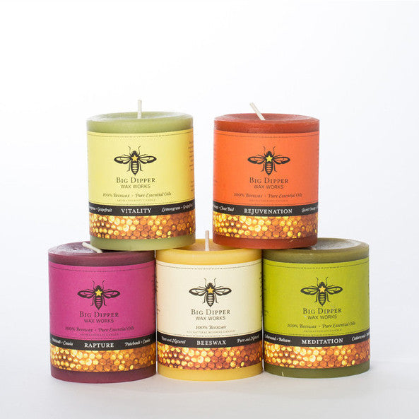 Beeswax Large Pillar Candle - KESTREL