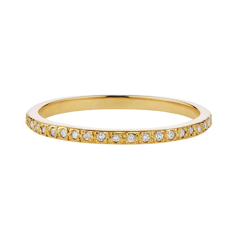 18K Thinnest Eternity Band White Diamond