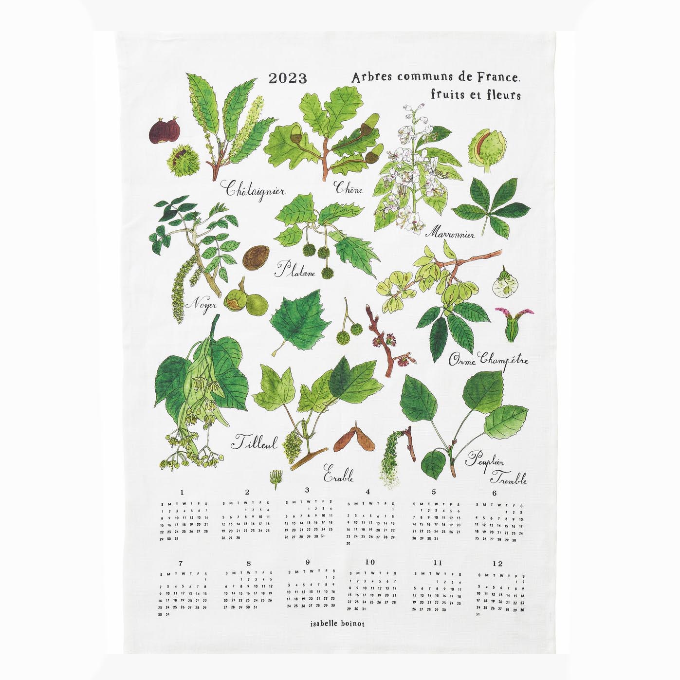 2023 Fabric Calendar Fruits et Fleurs