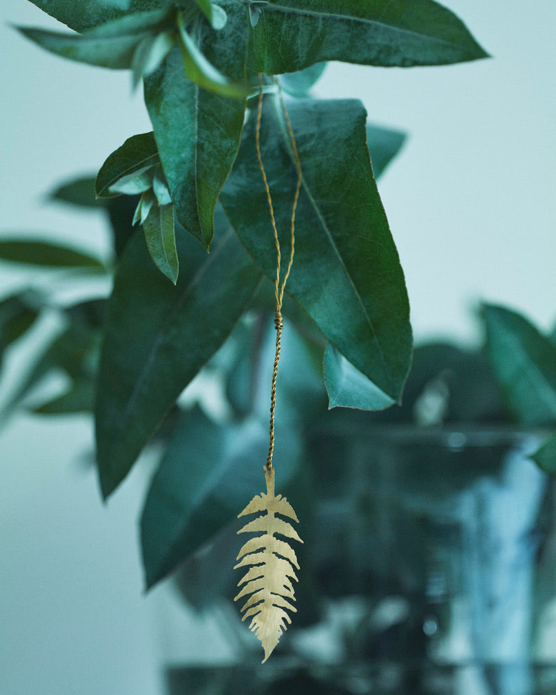 Brass Fern Ornament