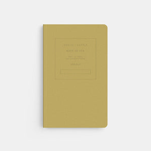 Embossed Dot Notebook  - Mustard - KESTREL
