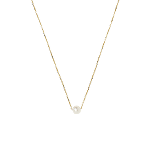 18k White Pearl Necklace