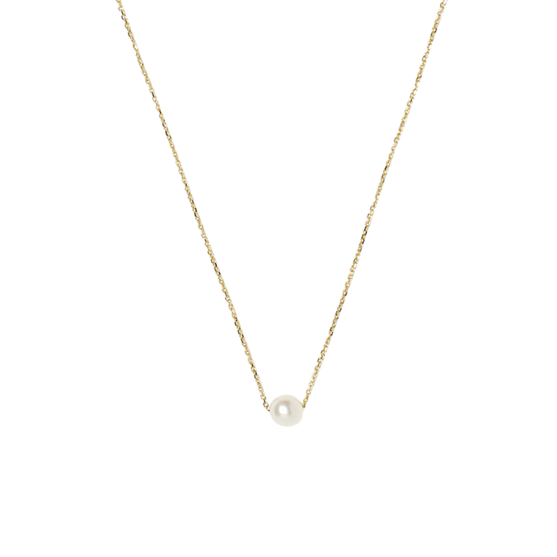 18k White Pearl Necklace