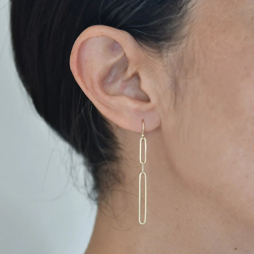 Ovalong Chain Earrings