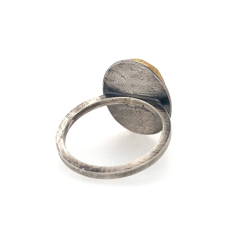 Orange Kyanite Ring (SS/24k)