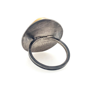 XL Labradorite Ring (SS/24k)
