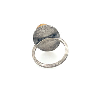 Rutilated Quartz Ring (SS/24k)