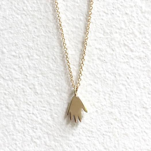 14K Tiny Hand Necklace - KESTREL