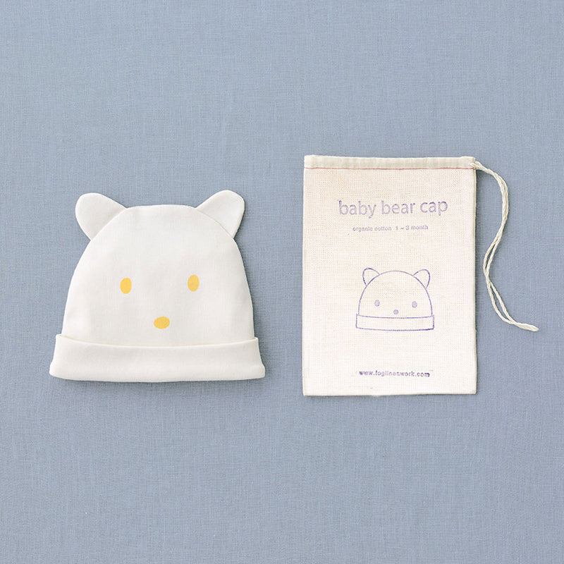 Organic Cotton Baby Bear Hat (Cap)