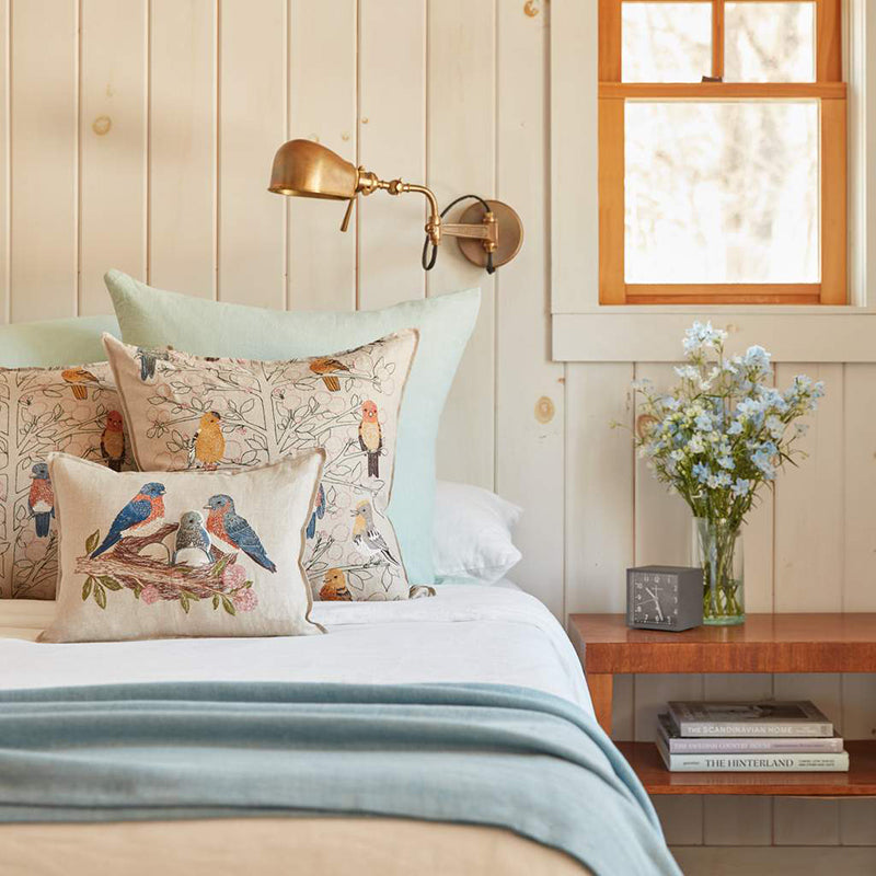 Bluebird Nest Pocket Pillow